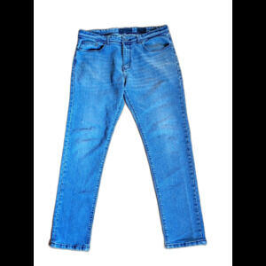 Dusted Slim Fit Blue Jeans Size 36x34 Excellent